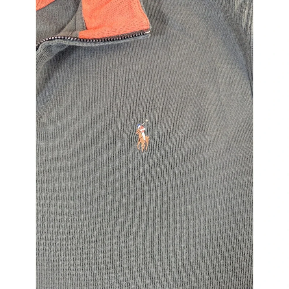 Polo‎ Ralph Lauren Mens XXL Estate Rib Quarter Zip Pullover Olive Green 2386